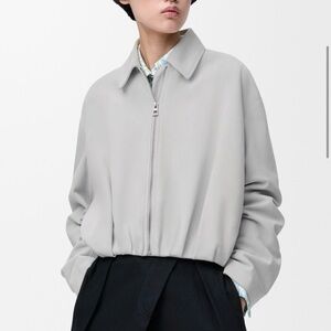Loewe Draped jacket in suede goatskin